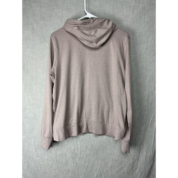 Vuori Halo Performance Hoodie 2.0 Full Zip Womens DreamKnit Umber Heather Pink M - Picture 5 of 8